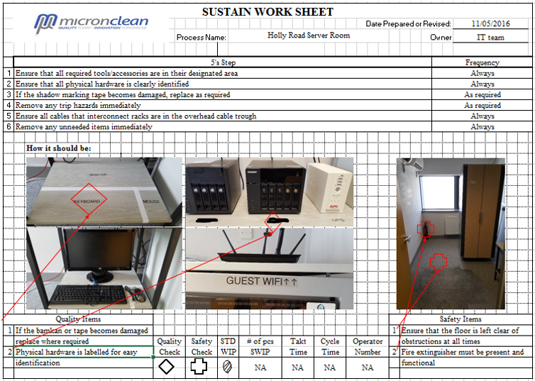 IT sustain worksheet