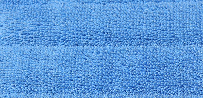 Closeup of a microfibre mop.