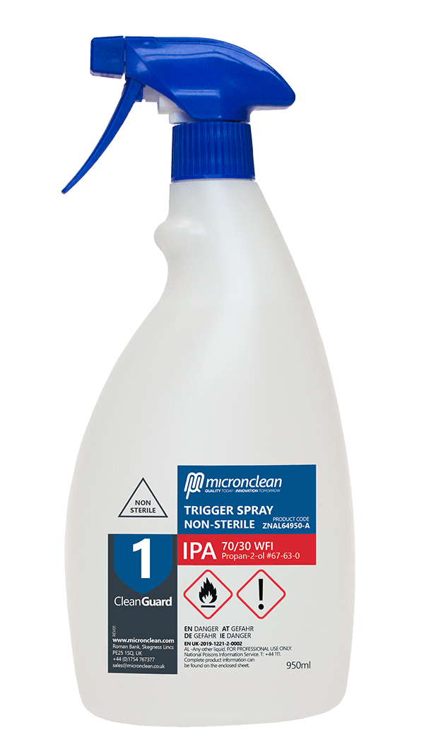 CleanGuard 1 - IPA Trigger Spray - Non-Sterile