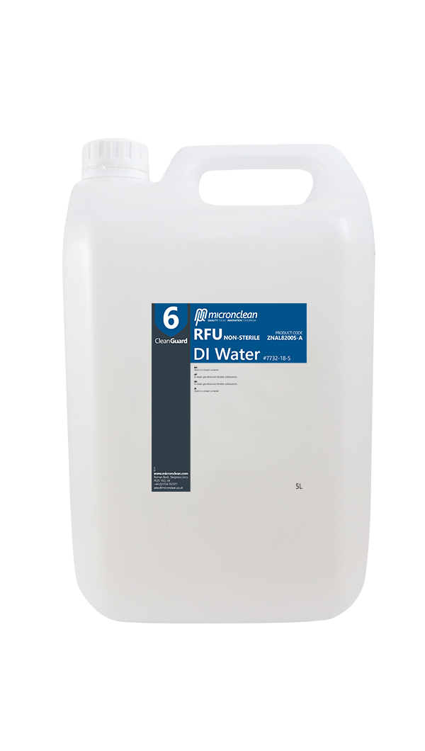 CleanGuard 6 - DI Water 5 Litre RFU - Non-Sterile