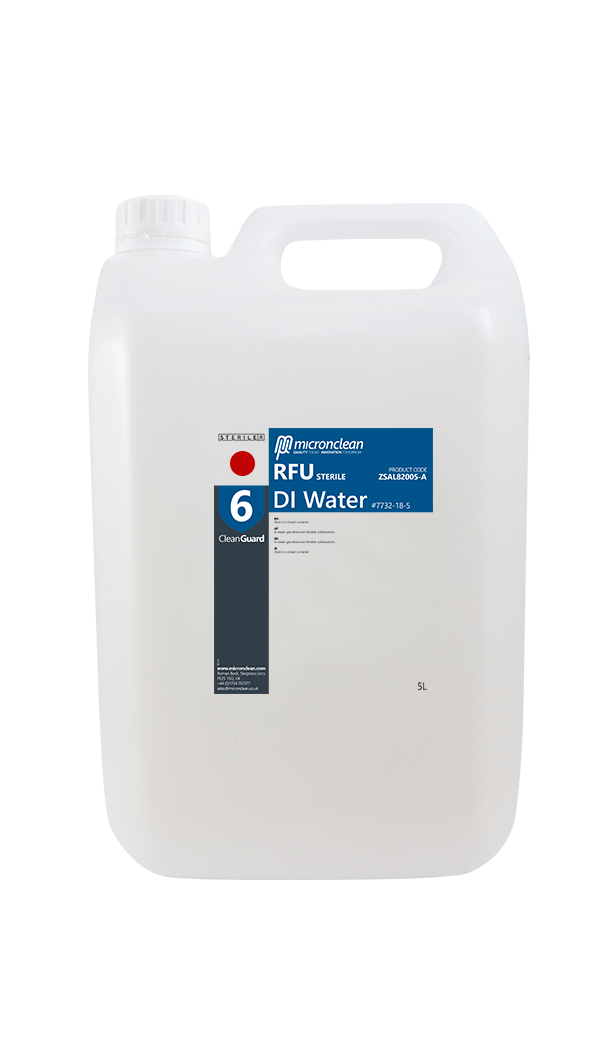 CleanGuard 6 - DI Water 5 Litre RFU - Sterile