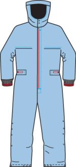 ESD Cleanroom Coverall with Integral Hood