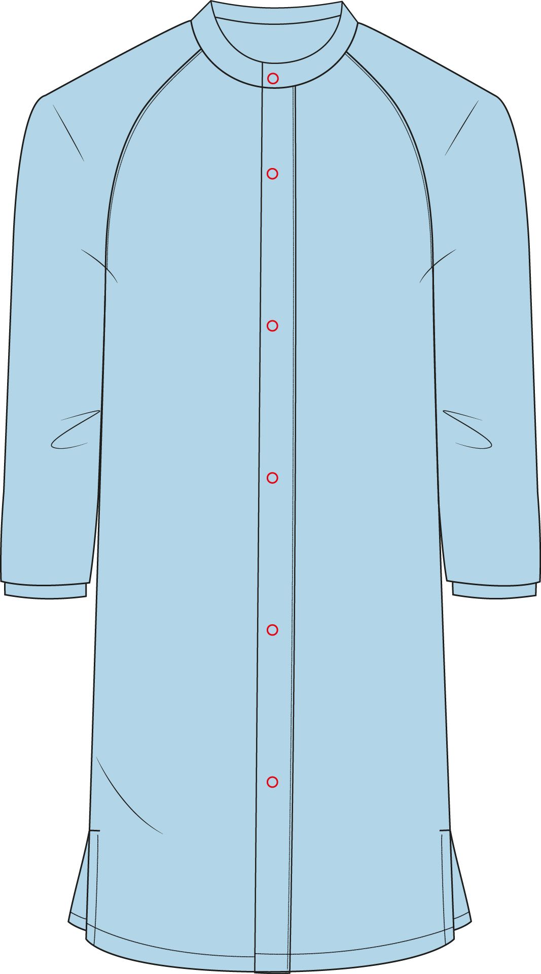 Extra Long Coat with Elasticated Cuff [IN]
