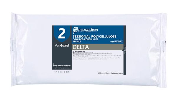 VeriGuard 2 - Delta Polycellulose Pouch Wipes - Sterile