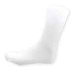 White Polyester Cleanroom Sock One Size Non-sterile [ROW]