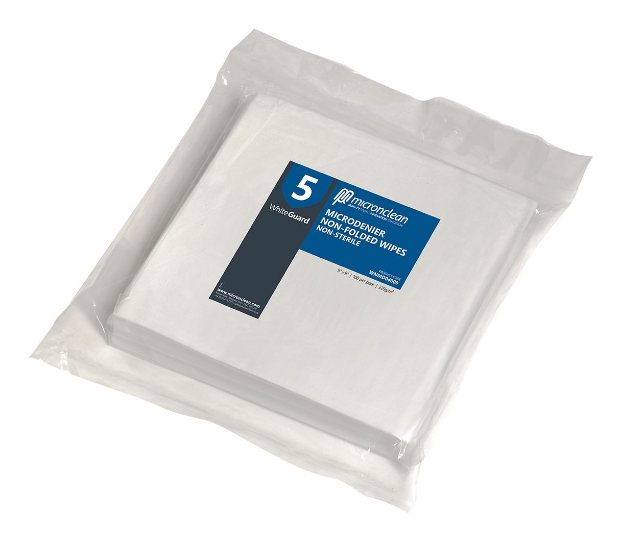 WhiteGuard 5 Microdenier Wipes Non-sterile [EU]